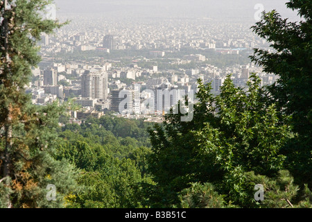 Cityscape View from Jamshidiyeh Park in Tehran Iran Stock Photo