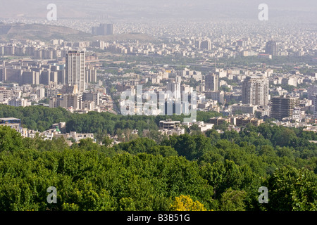 Cityscape View from Jamshidiyeh Park in Tehran Iran Stock Photo