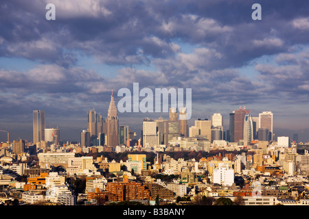 Shinjuku District Skyline, Tokyo, Japan Stock Photo