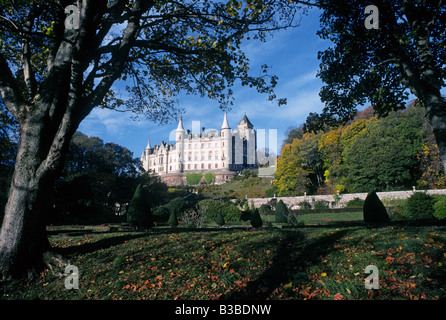A view of Dunrobin Castle North of Inverness near the village of Golspie Dunrobin Stock Photo