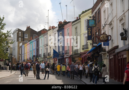 people on the Portobello Road at the Notting Hill Carnival London UK Stock Photo