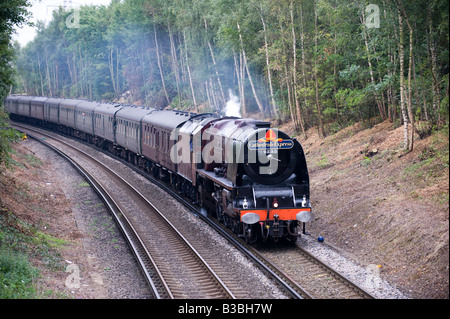 Duchess of Sutherland hauling The Cathedrals Express Stock Photo