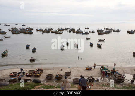 Fishing Village, Mui Ne, Binh Thuan Province, Vietnam Stock Photo