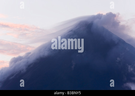 Arenal Volcano at Dawn, Arenal Volcano National Park, Alajuela, Costa Rica Stock Photo