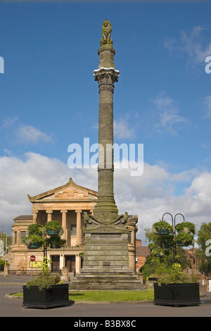 Monument erected at the site of the Battle of Langside, between Mary Queen of Scots and Regent Moray Glasgow, Scotland. Stock Photo
