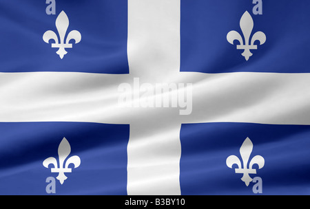 Flag of Quebec Stock Photo