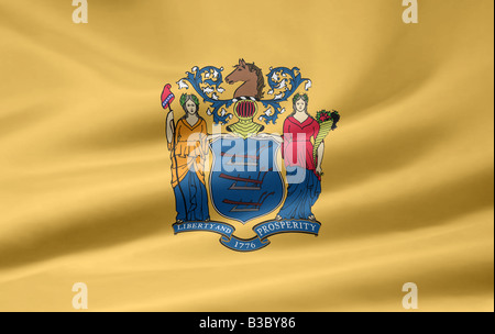 Very large version of a New Jersey flag Stock Photo