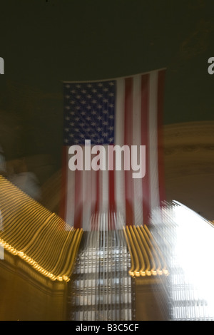 Zoomed image of the ceiling in Grand Central Station in New York City Stock Photo