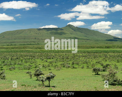 Kenya, Naivasha District, Longonot. Mount Longonot, a dormant volcano on the floor of the Great Rift Valley near Naivasha. Stock Photo