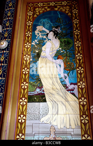 France Nantes Loire Atlantique The restaurant La Cigale an art deco restaurant founded in 1895 Stock Photo