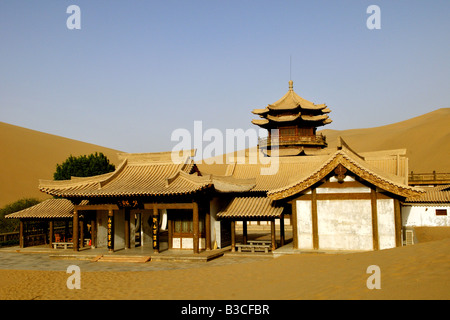 old temples in the desert town of DunHuang, china