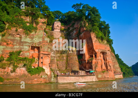 Leshan Buddha Dafo Sichuan Province China JMH3256 Stock Photo