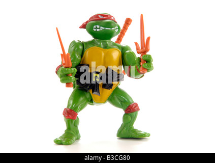 Teenage Mutant Ninja Turtle Raphael toy silo turtles Stock Photo