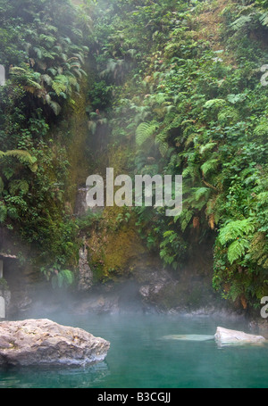 Fuentes Georginas Volcanic Pools, Guatemala Stock Photo