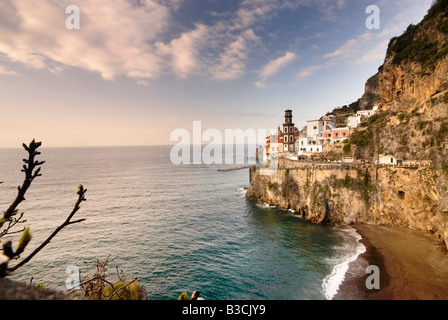 Atrani Beach, Amalfi Coast, Italy Stock Photo