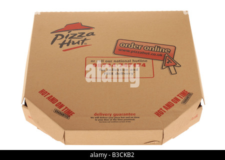 Margraita Pizza In A Delivery Box Stock Photo