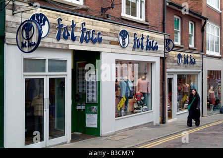 Fat Face high street retail store frontage Stock Photo