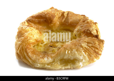 Vanilla cream crown Danish pastry Stock Photo