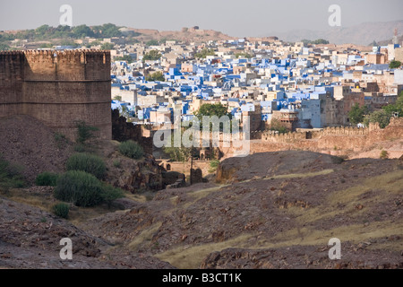 View of Jodhpur the blue city From the Mehrangarh fort