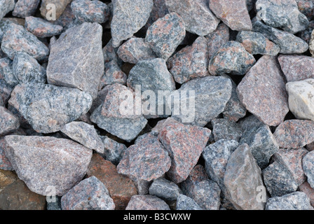 Grey pebble background and texture Stock Photo