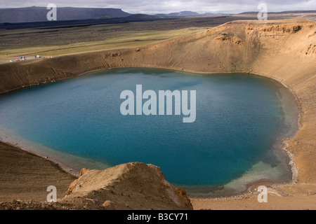 Krafla geothermal area near Myvatn lake, Northern Iceland. Stock Photo