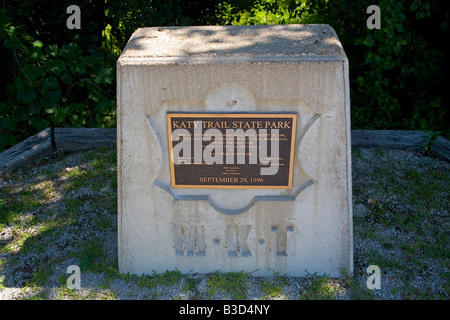 KATY Trail marker Stock Photo