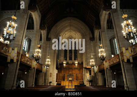 Indoors of Fourth Presbyterian Church (Gothic Revival Style, finished in 1914). North Michigan Avenue. Chicago. Illinois. USA Stock Photo