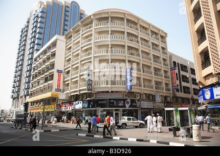 Street scene in Deira Dubai United Arab Emirates Stock Photo