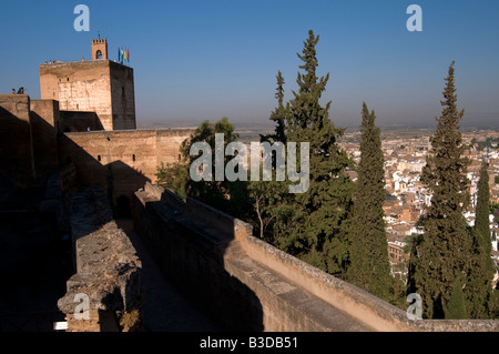 View over Granada from Alhambra Granada Andalucia Spain Stock Photo