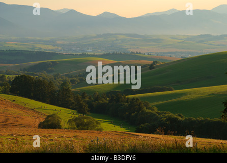 Liptov Dolinky in sunset Stock Photo