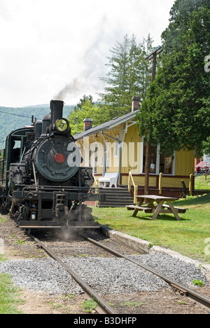 Durbin Rocket Excursion Train, Durbin, West Virginia, USA Stock Photo
