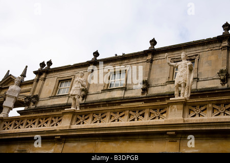 Roman Statues at The Roman Baths in Bath, England Stock Photo