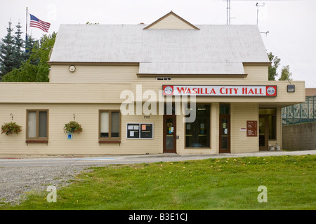 Wasilla City Hall, Wasilla, Alaska, USA Stock Photo - Alamy