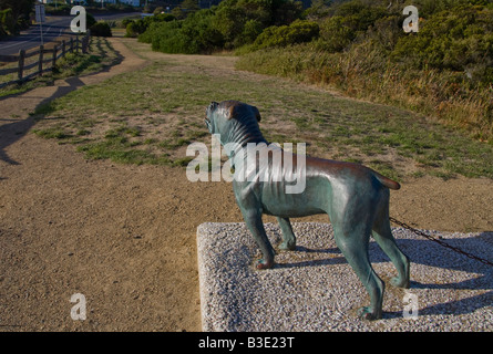 The Dog Line at Eaglehawk Neck, Tasman Peninsula, Tasmania, Australia Stock Photo