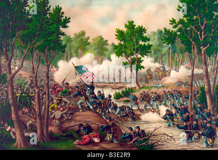 Battle of Spotsylvania  Va May 8 to 18 1864 in US Civil War Stock Photo