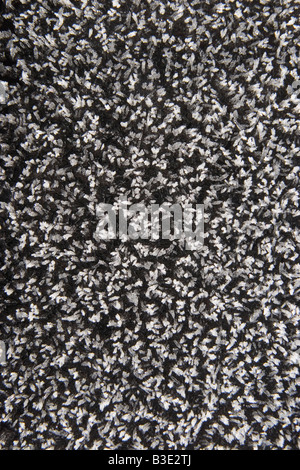 Hoarfrost on car hood, elevated view Stock Photo