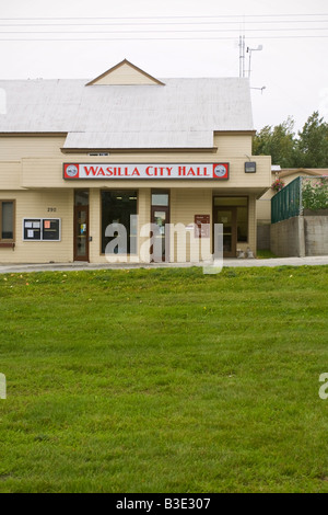 Wasilla City Hall, Wasilla, Alaska, USA Stock Photo - Alamy