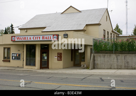 Wasilla City Hall, Wasilla, Alaska, USA Stock Photo - Alamy