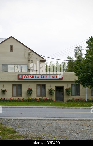 Wasilla City Hall, Wasilla, Alaska, USA Stock Photo - Alamy