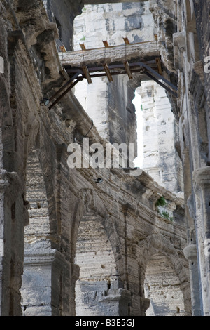 Details of the walls of the Arean in Arles France