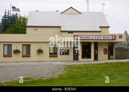 Wasilla City Hall, Wasilla, Alaska, USA Stock Photo - Alamy