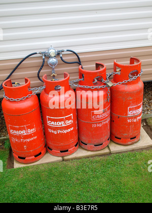 calor gas bottles Stock Photo