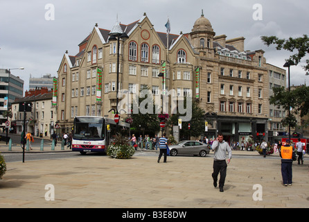 Shoppers in Sheffield, South Yorkshire, England, U.K. Stock Photo