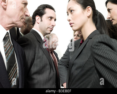 Rival businesspeople Stock Photo
