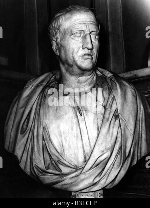 Cicero, Marcus Tullius, 3.1.106 - 7.12.43 BC, Roman politician, author, bust, Museo Capitolino, Rome, Italy, Stock Photo
