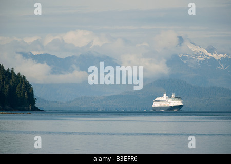 Cruise ship in tracy arm alaska Stock Photo