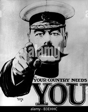 British First World War recruitment poster Stock Photo - Alamy