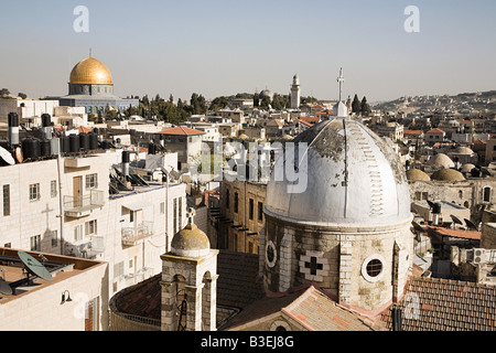 Al-aqsa mosque and dome of the rock Stock Photo