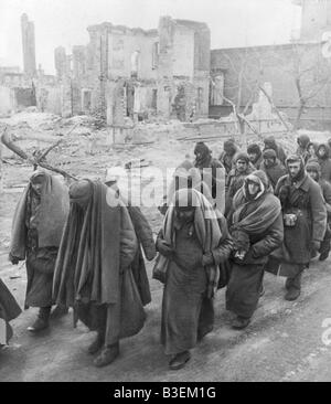 Russia, German prisoners of war. Stock Photo