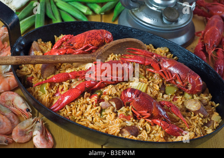 Jambalaya Food Louisiana USA Stock Photo